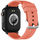 Smartwatch Gravity GT15-3, ekran 2.04", Bluetooth 5.0, i zi me rrip të kuq