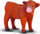 Figurinë kafshe Collecta Scottish Highland Calf Standing, plastike, për kalamaj