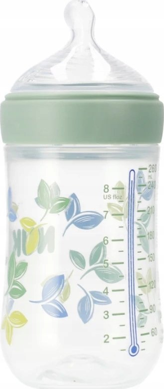 Biberon NUK For Nature, 260 ml, silikoni, jeshil