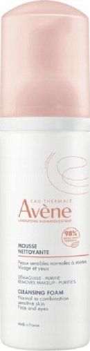Shkumë pastruese fytyre Avene Cleansing Foam, për lëkurë normale gjer miks, pa sapun