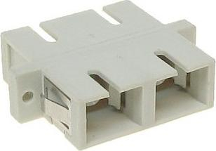 Adapter fibër optike Opton AD-2SC/2SC-MM, multimode, duplex, bezhë