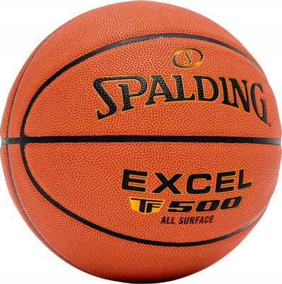 Top basketbolli Spalding Excel TF 500, për në palestër edhe jashtë, portokalli