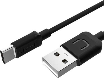 Kabllo USAMS U-Turn, USB-A në USB-C, 2A, 1m, e zezë 
