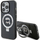 Mbrojtëse telefoni Karl Lagerfeld KLHMP15XHMRSKHK, iPhone 15 Pro Max 6.7", MagSafe Ring Stand, e zezë