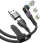 Kabllo karikimi STATIK 360 Degree Pro, 6.6\", magnetike, USB Lightning Type C, e zezë