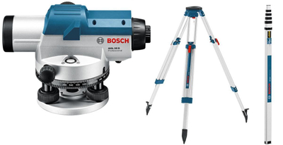 Nivel optik Bosch GOL 20 D Professional, 20x zmadhim, IP54, gri blu