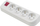 Shpërndarës Elgotech GN-40W, 4 priza me tokëzim, çelës ON OFF, i bardhë