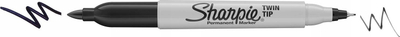 Marker permanent Sharpie Twin Tip, set 2 copë, i zi