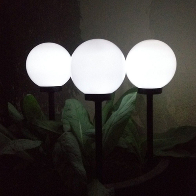 Lampë kopshti diellore GreenBlue GB123, LED, formë sfere, e bardhë