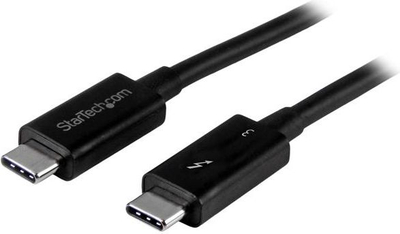 Kabllo StarTech USB C - USB C (TBLT34MM50CM), 0.5m, e zezë