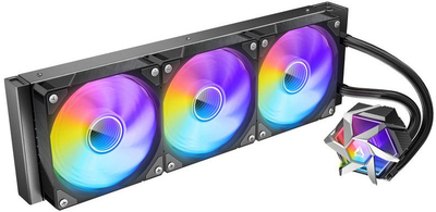 Ftohës uji për CPU Azza WAK HEX 360 ARGB, radiator 360 mm, ARGB