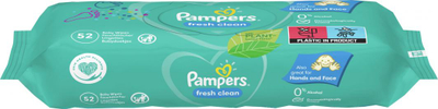 Letra të lagështa Pampers FreshClean, 624 copa