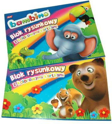Bllok vizatimi BAMBINO Drawing Pad, A4, 16 fletë me ngjyra