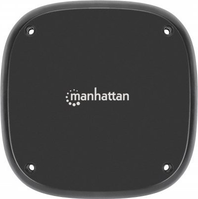 Безжичен полнач под маса Manhattan, 15W, Qi, црн