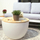 Vazo dekorative me drita LED Flower Pot Shining Curvy, 8W, IP44, e bardhë