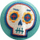 Kapelë kostumi Djeco Skull, me formë kafka, për kalamaj, shumëngjyrëshe