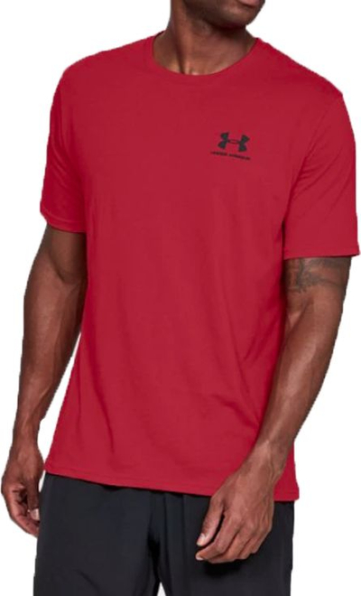 Bluzë sportive Under Armour Left Chest Logo, HeatGear, për burra, e kuqe