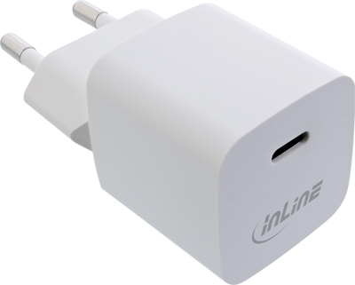 Karikues muri InLine GaN, 33W, USB C, i bardhë