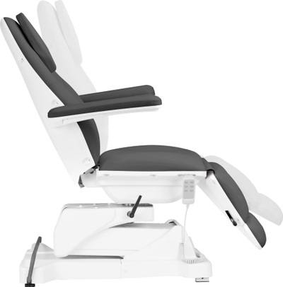 Karrige elektrike estetike Sillon Basic, me 3 motorë, që rrotullohet, ngjyrë gri