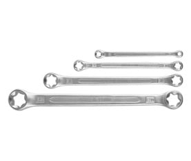 Set çelësa unazorë TORX Yato YT-0530, E6-E24, 4 copë, ngjyrë argjendi