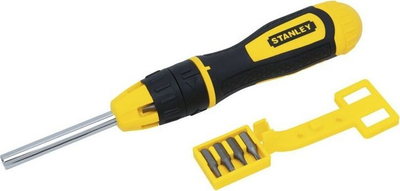 Шрафцигер Stanley Multi Bit Ratchet 68 010, 10 бита, нерѓосувачки челик, жолто-црн