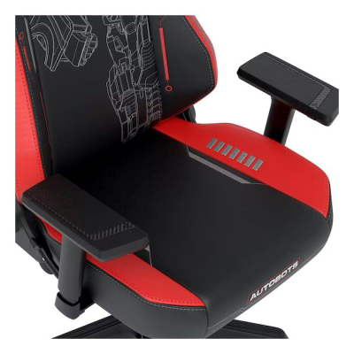Karrige gaming Nitro Concepts X1000 Transformers Autobots Edition, mbështetëse 3D, lëkurë PU, e zezë me të kuqe