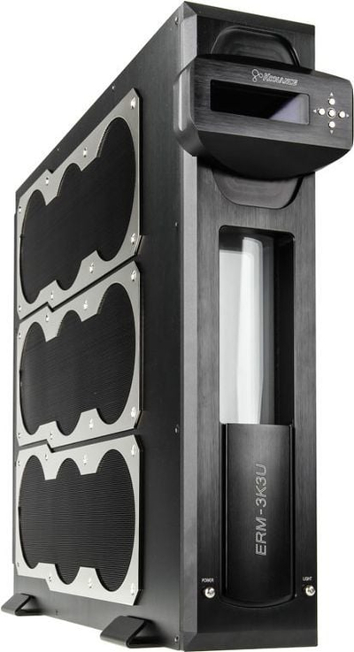 Sistem ftohës uji Koolance ERM-3K3UC, radiator 120mm, montim rack 3U, i zi