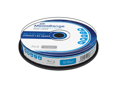Disqe Blu-ray MediaRange BD R DL MR507, 50GB, 6x, 10 copë