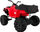 Makinë elektrike fëmijësh Ramiz Quad 5903864904536, 116x78 cm, deri 7 km/h, e kuqe