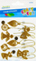 Ngjitëse dekorative Craft with Fun 480834, për Krishtlindje, shkumë me shkëlqim, në ngjyrë ari edhe argjendi