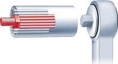 Kokë universale çelësi Wiha socket wrench gripper, 3/8", 7 19mm, metalik