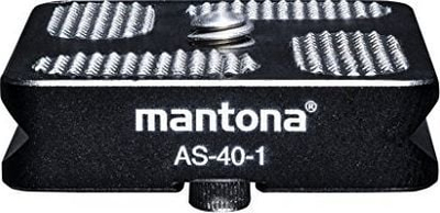 Плочка за брзо отпуштање Мантонa AS-40-1, Арка-Свис, завртка 1/4", црна