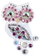 Brosh Owls, bardhë/rozë