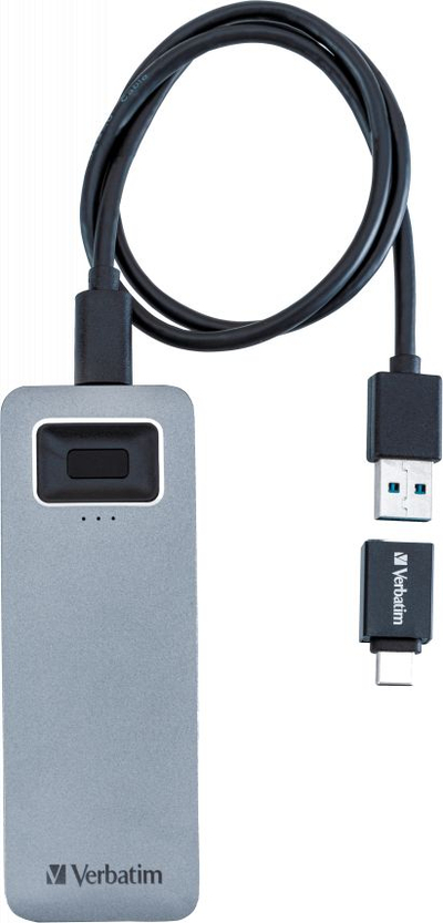 SSD i jashtëm Verbatim Executive Fingerprint Secure, 512GB, USB 3.1, gri