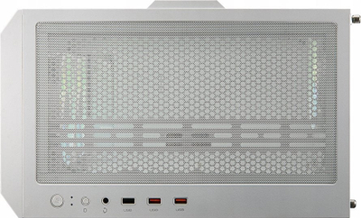 Куќиште за компјутер Cougar Airface RGB, бело, Midi Tower
