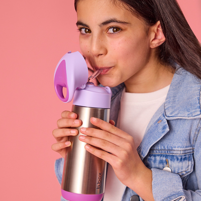 Termos b.box Flamingo Fizz, 500ml, çelik inox, rozë