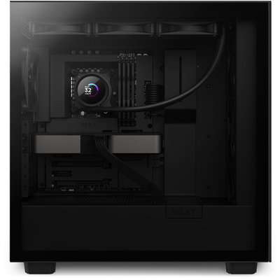Ладење на процесор со вода NZXT Kraken 360, AIO 360mm, LCD екран, црно