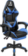 Karrige gaming Kruger&amp;Matz GX-150, lëkurë ekologjike, me mbështetëse për këmbë, blu