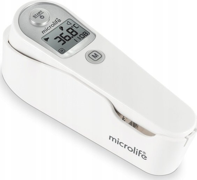 Termometër veshi Microlife IR 310 me rreze infra të kuqe, matje për 1 sekondë, i bardhë