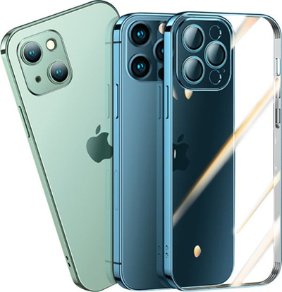 Kuti mbrojtëse Joyroom Chery Mirror JR-BP908 për iPhone 13 Pro, kornizë metal, efekt pasqyre, argjend