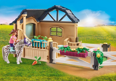 Set loje Playmobil Country 71240, stallë kali, 68 copë, shumëngjyrësh