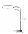 Стоечка козметичка LED ламба Marinelli GX520R, 45W, со тркала, бела