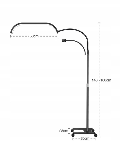 Стоечка козметичка LED ламба Marinelli GX520R, 45W, со тркала, бела