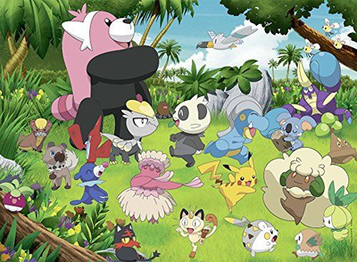 Puzzle Ravensburger Pokémon Wild, 300 copa XXL, 49 x 36 cm, shumëngjyrësh