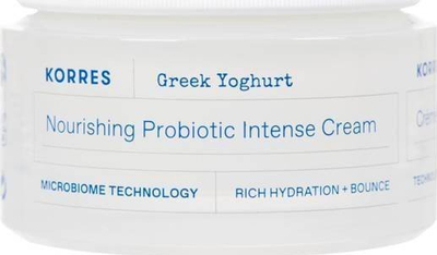 Krem fytyre Korres Greek Yoghurt Nourishing Probiotic Intense, për lëkurë shumë të thatë, hidratim 48 orë, transparent