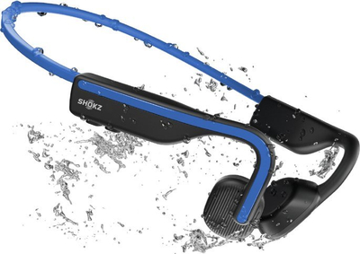 Безжични слушалки Shokz OpenMove, Bluetooth, отворен дизајн, сини