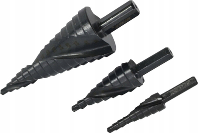 Set stërvitjesh hapash AWTools AW STEP, 3 copë, 4-12 4-20 4-39 mm, i zi