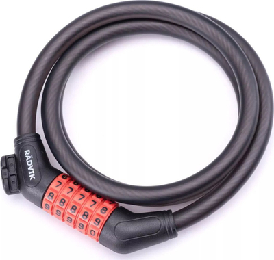 Катанец за велосипед FEDERSIFER Clasp 12x1200, должина 1.2 m, дебелина 12 mm, црн