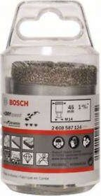 Сува дијамантска бургия за отвори Bosch Dry, 45 mm, за керамика, сива