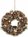 Kurorë dekorative Feeric Christmas, 34 cm, me gëlqerë pishe, kafe